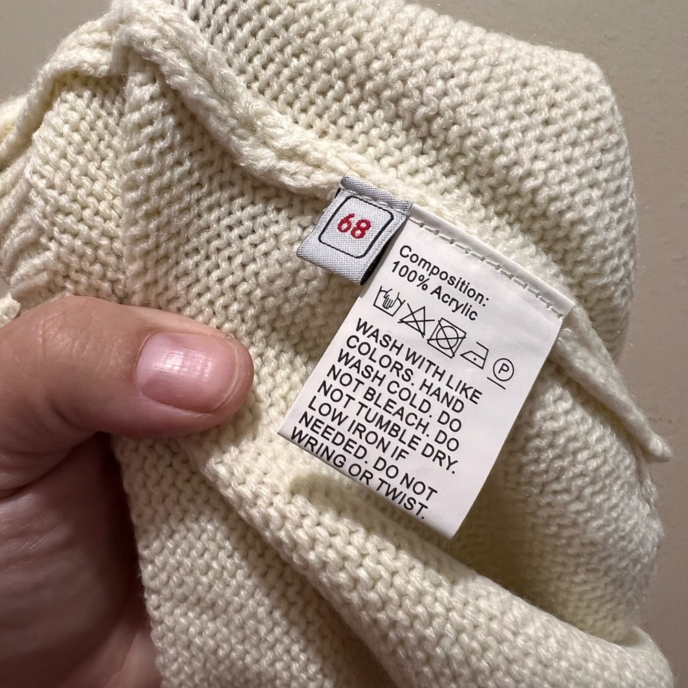Knit baby romper 68/24M 🍄 - Picture 7 of 7